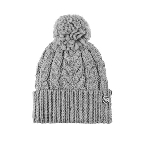 michael kors pom pom beanie|Michael Michael Kors Women`s Super Cable Knit Cuff Pom Beanie.